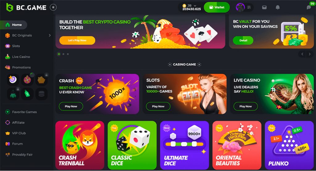 Site officiel du BC.Game Casino