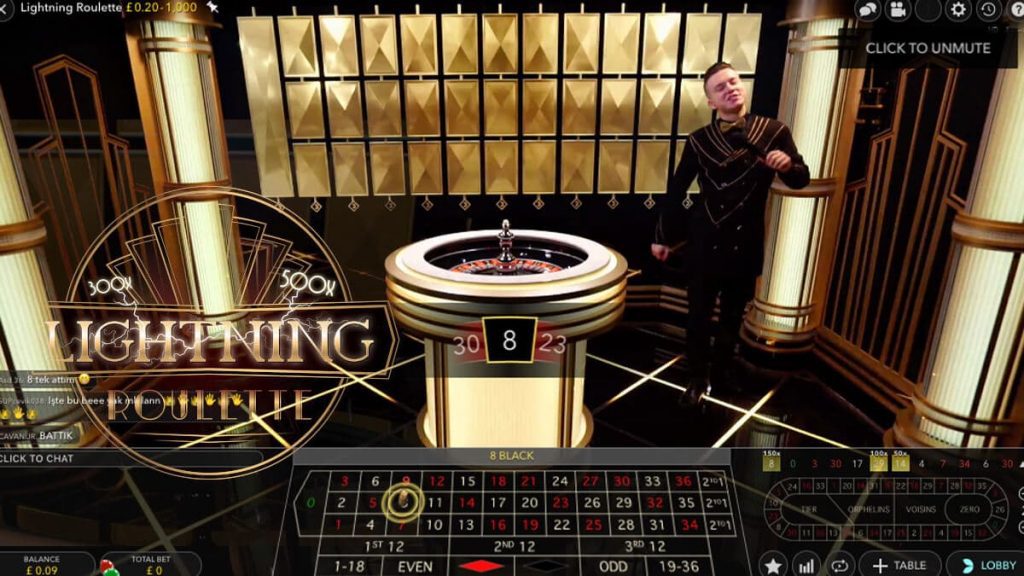 Blixtsnabb roulette från utvecklaren Evolution Gaming