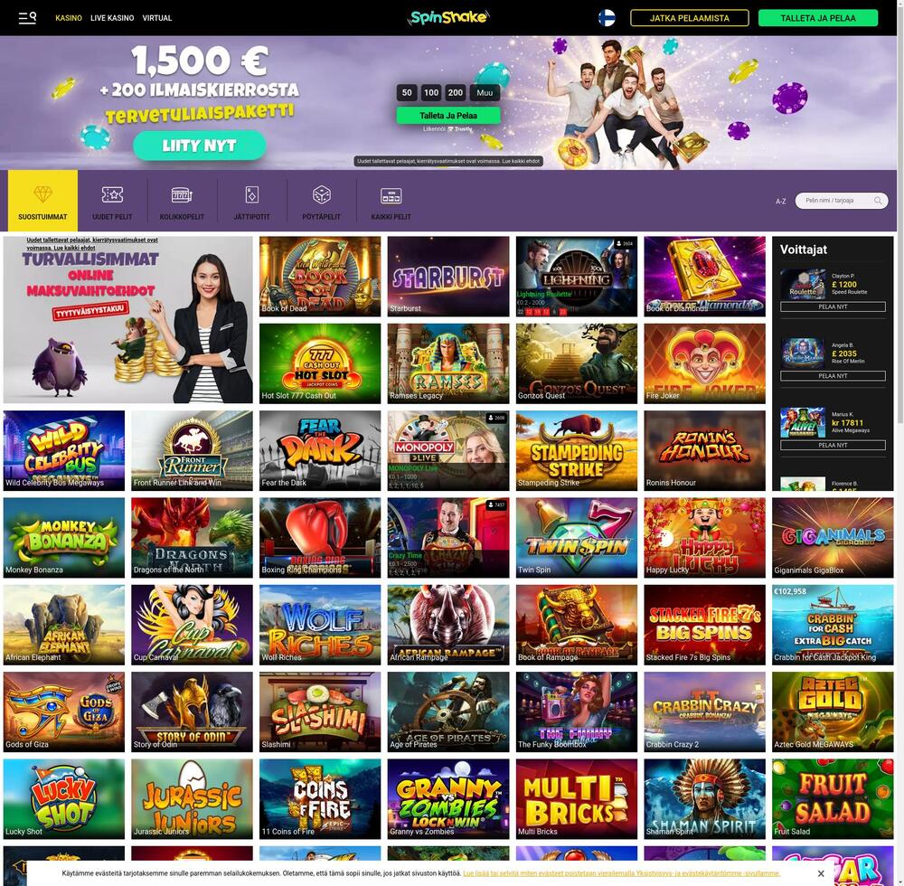 Site officiel de SpinShake Casino