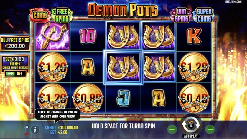 hellish wins slot guide